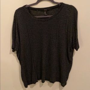 Oversized Black Flowy Shirt